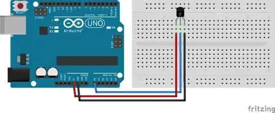 LM35 Breadboard configuration