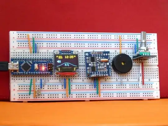 horloge cycles ultradiens Arduino nano + KY-040 encoder
