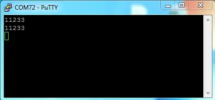 PuTTY output @ 400 kb/s PuTTY output @ 400 kb/s