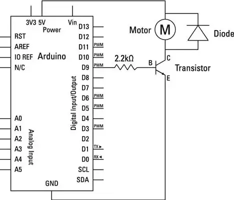 Arduino controlled motor