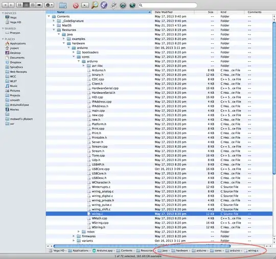 Path to library sources (Arduino-Mac)