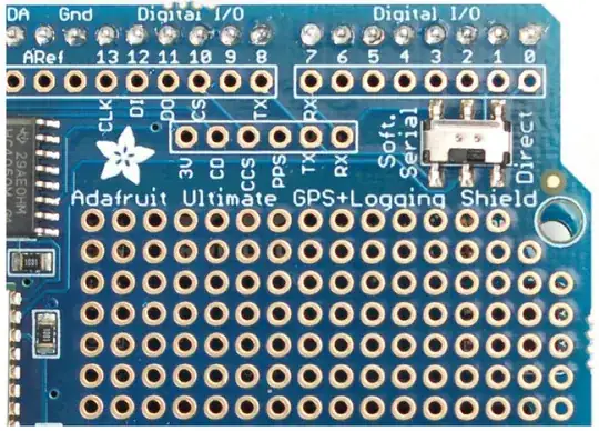 Adafruit GPS shield PCB