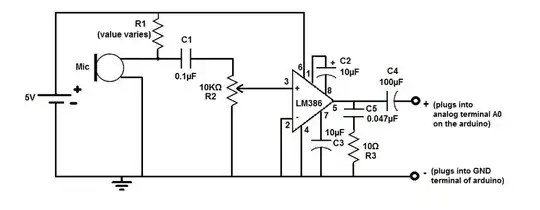 here is my audio amplifier circuit