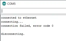 Serial monitor output