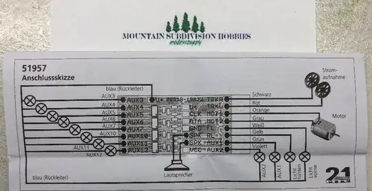 Bottom view of the motherboard that the decoder connects to