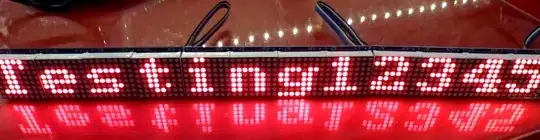 Multiple 8x8 displays