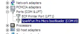Pro Micro in bootloader mode - in Device Manager