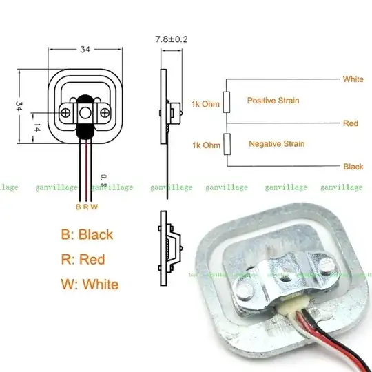 three-wire 50kg load cell