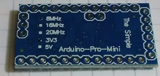 Arduino Pro Mini markings