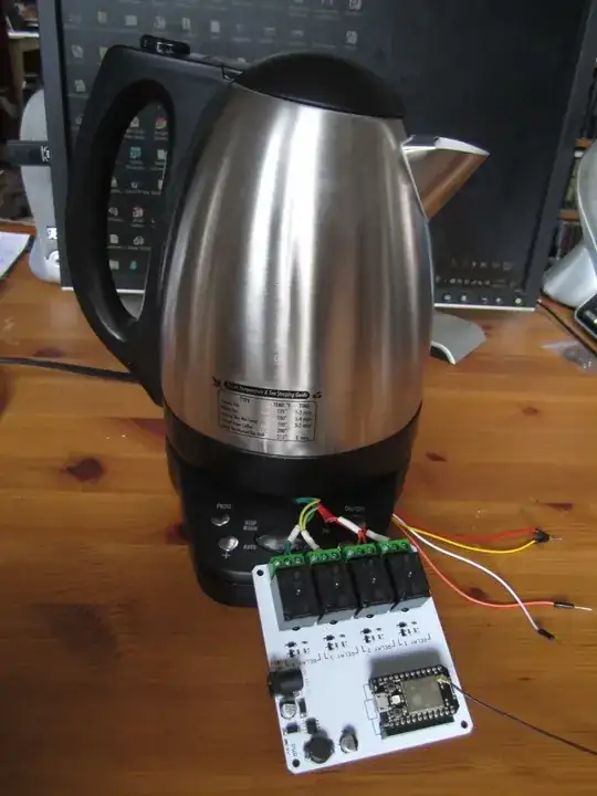 The kettle, spark core, relay