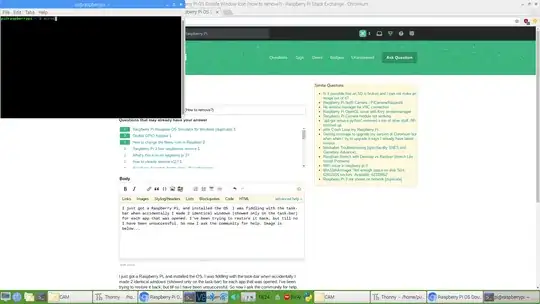 Look at the task-bar...