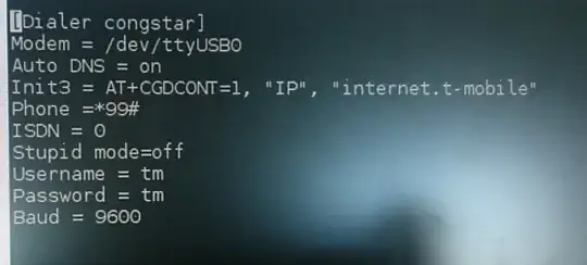 Wvdial.conf for Congstar UMTS stick