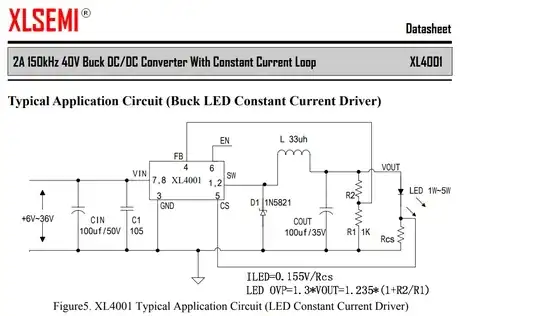 xl4001 led driver