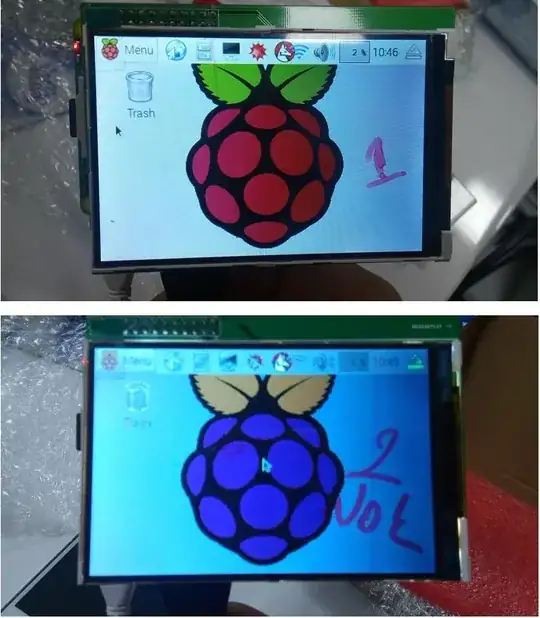 here is the picture of the displays