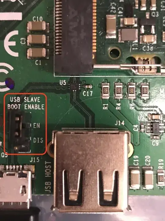 Enable USB Slave Boot Jumper