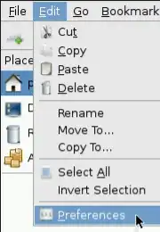 File Manager menu