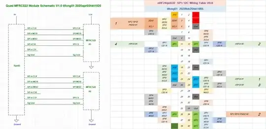 quad mfrc522 wiring