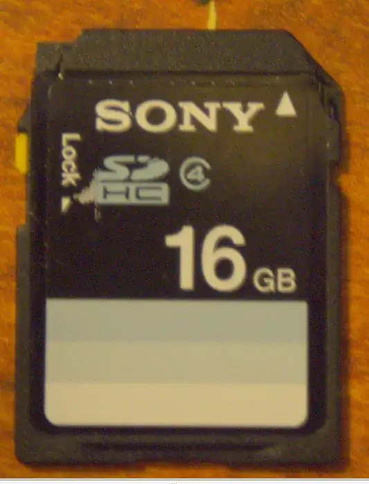 Damaged SD Card On Left-top corner