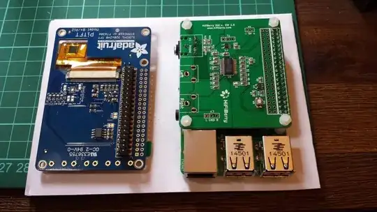 Adafruit touchscreen and HifiBerry DAC+