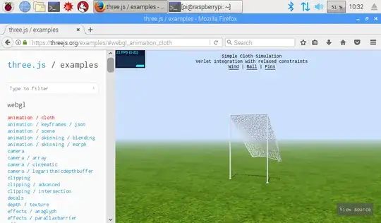threejs.org example "webgl_animation_cloth" results(iceweasel)