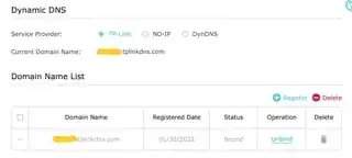 My Dynamic DNS setup on my TP-Link router that I used with my Pi-Hole setup