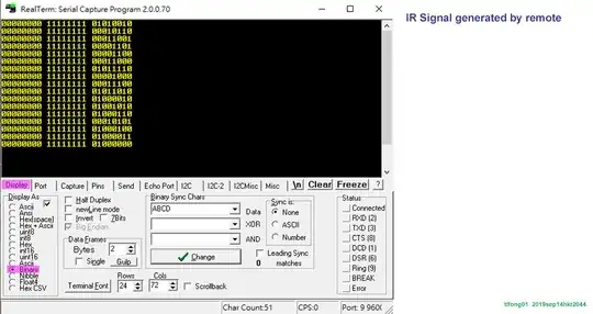 remote generated IR code