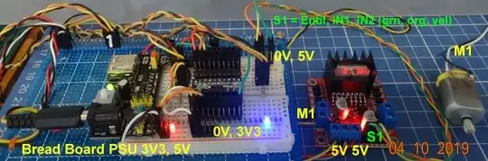 l298n wiring, dry run