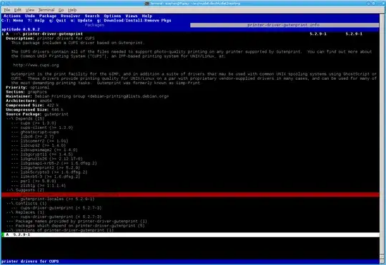 screenshot of Aptitude program