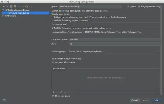 remote debug configuration