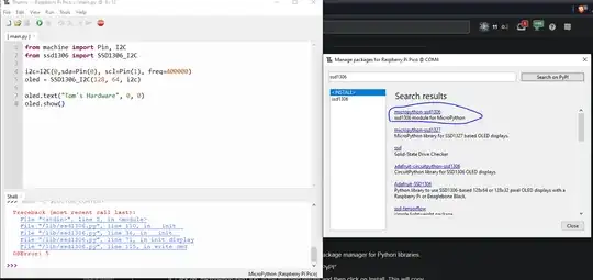 this is an image of the ssd1306 that i chose in thonny
