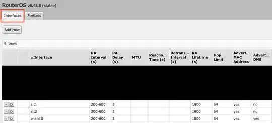 Interfaces Tab of ND