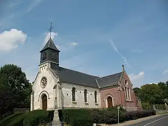 The church in Beaucourt-sur-l'Hallue