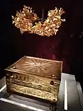 Funerary gold oak crown from the tomb of Philip II of Macedon (r. 359–336 BC) in Aegae (Vergina)