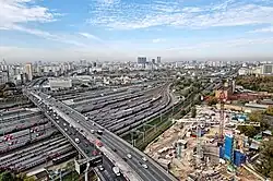 Rizhskaya overpass of the Third Ring Road.