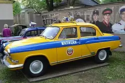 Restored GAZ-21 Volga militsiya car in Minsk 2014