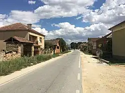 Regional road 2339 in the village