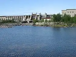 Jäniskoski hydroelectric plant in 2009