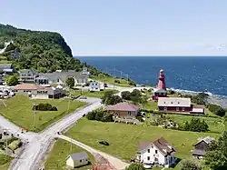 La Martre lighthouse and village
