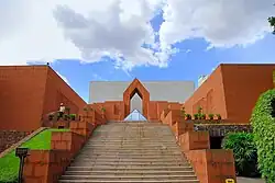 The main exhibition building