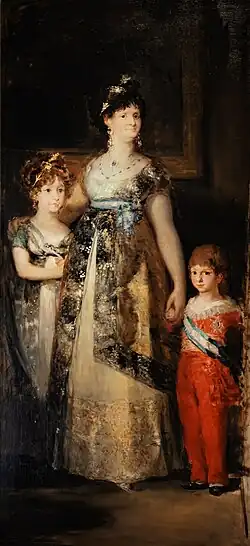 The family of Charles IV copy after Goya by Marià Fortuny
