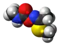 Space-filling model of (E)-Methomyl