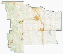 Naphtha, Alberta is located in Foothills County