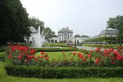 Town hall (former Abbey) of Tournai, garden side