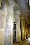 ancient columns of the Temple of Athena, incorporated into the cathedral (interior)