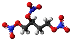 1,2,4-Butanetriol trinitrate molecule