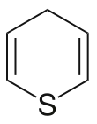 Skeletal formula of 4H-Thiopyran