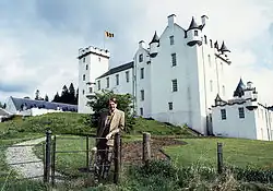 The 10th Duke outside Blair Castle, by Allan Warren.