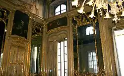 Rococo furnishings inside Milan's Palazzo Litta.