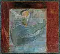 Dejected Angel, 1979, Oil on cardboard, 46 x 49.5 cm.