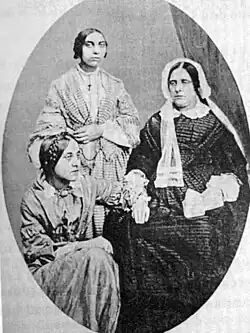 1855, Frances Polidori with Maria Francesca and Christina